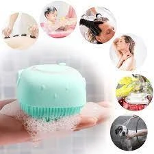 Silicon Bath Body Brush Shower Brush Pets With Soap Dispenser Baby Pet Bath Scrubber Ultra Soft Silicone Bath & Shower Brush Silicone Body Brush Massage Bath Brush Shower Scrubber Loofah Brush Bath Accessories Pets price in Pakistan