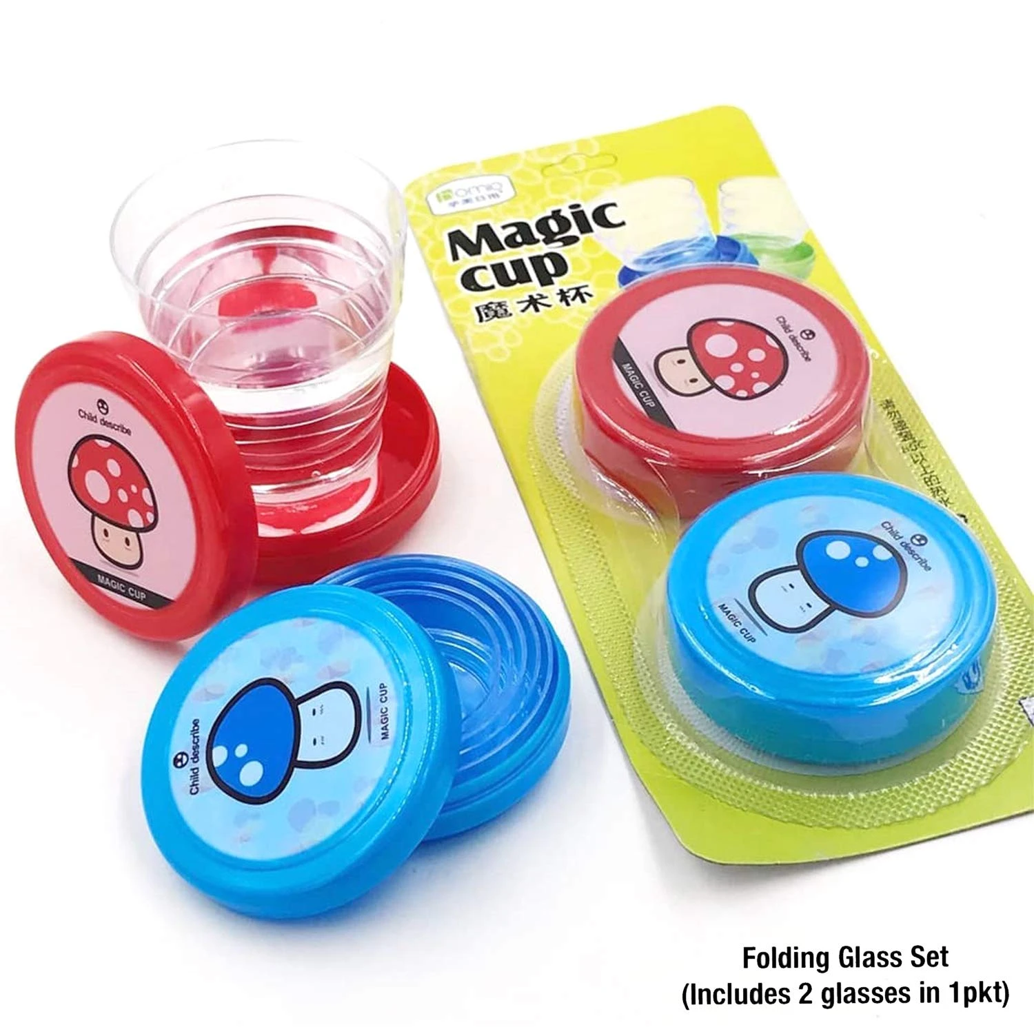 Magic Glass 2pcs Folding Glasses Portable Plastic Folding price in Pakistan