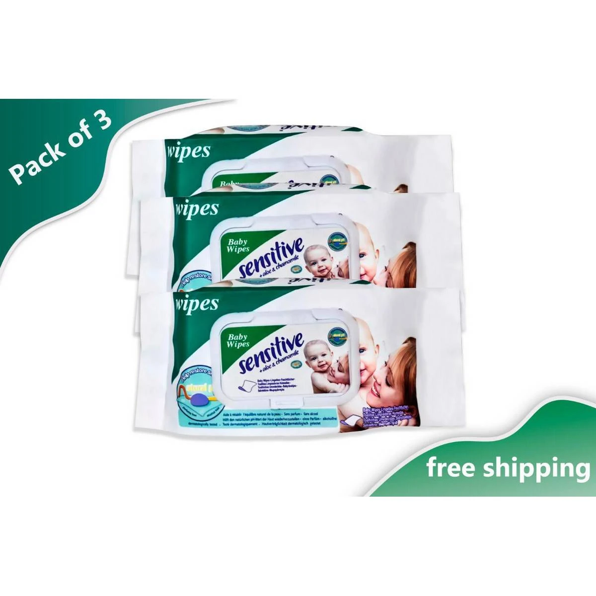 Sensitive baby cotton wipes pack of 3 (discount offer) price in Pakistan