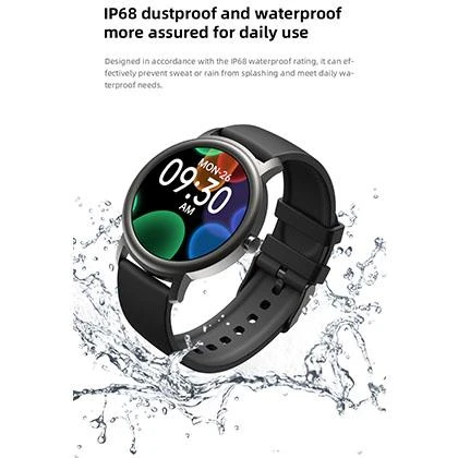 Mibro Air Smart Watch Heart Rate 12 Sports Modes Sedentary Reminder ios Android IP68 Waterproof Smartwatch – Black price in Pakistan