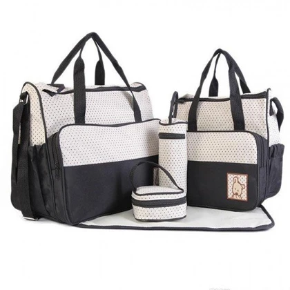 Baby Diaper Bag 5pcs Blue  Mother and Baby Diaper Bag Navy Blue price in Pakistan