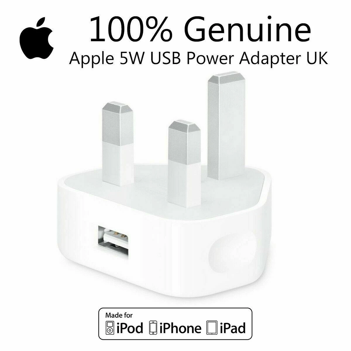 Genuine Apple USB Charging Wall Adapter 5W  20W USB-C  For iPhone 7, 8 & Plus, iPhone X price in Pakistan