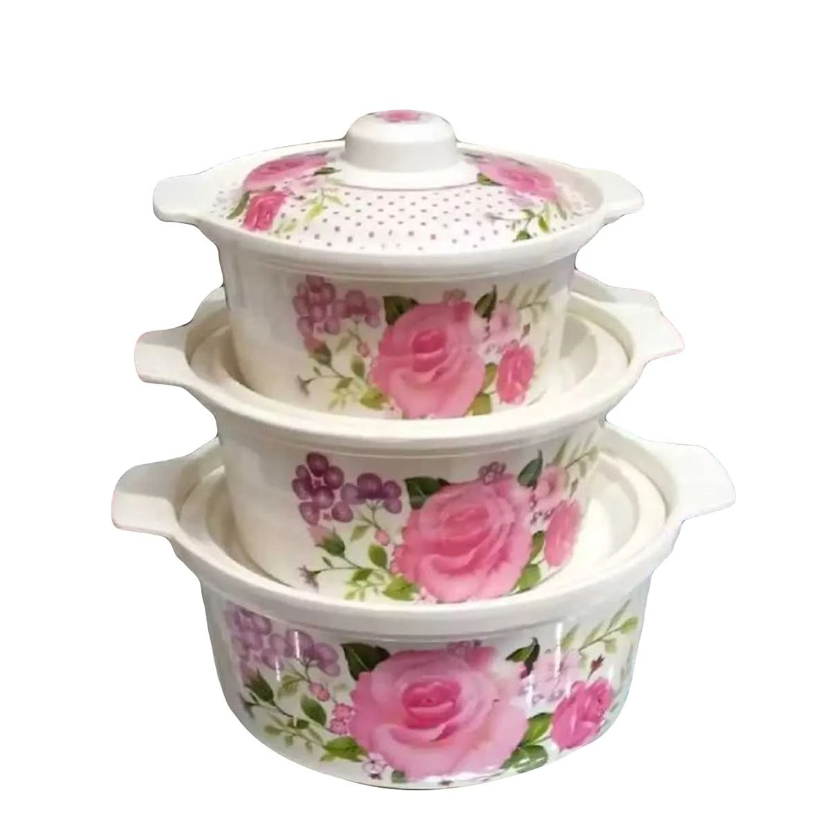Set Of Three Pieces Bowls Home Kitchen Glazed Melamine High Quality price in Pakistan