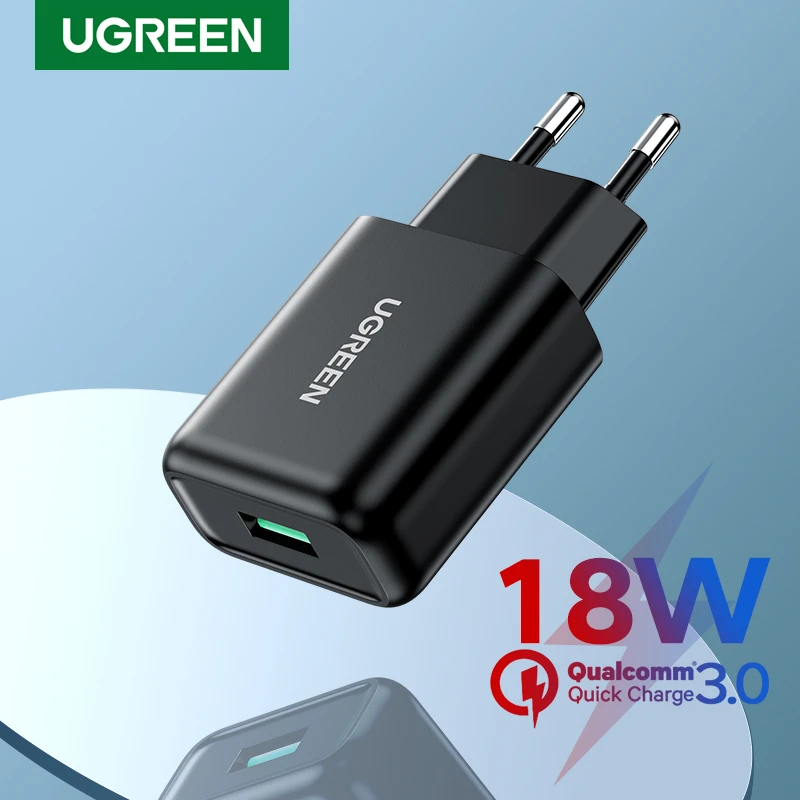 UGREEN Qualcomm Certified Quick Charge 3.0 QC 18W USB Charger Adapter QC3.0 Fast Wall Charger Mobile Phone Charger price in Pakistan