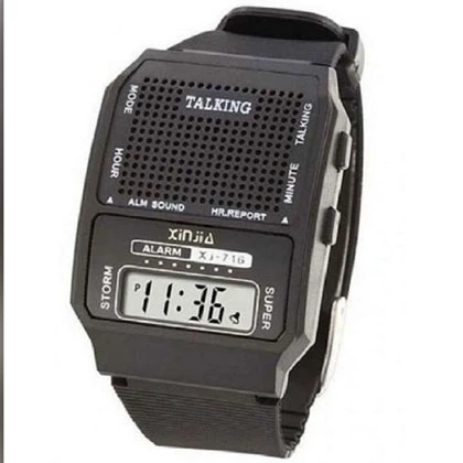 Fashion Collection Black Talking Watch With Alarm, New Smart & Stylish Digital Watch for Men-Girls-Boys With Box price in Pakistan