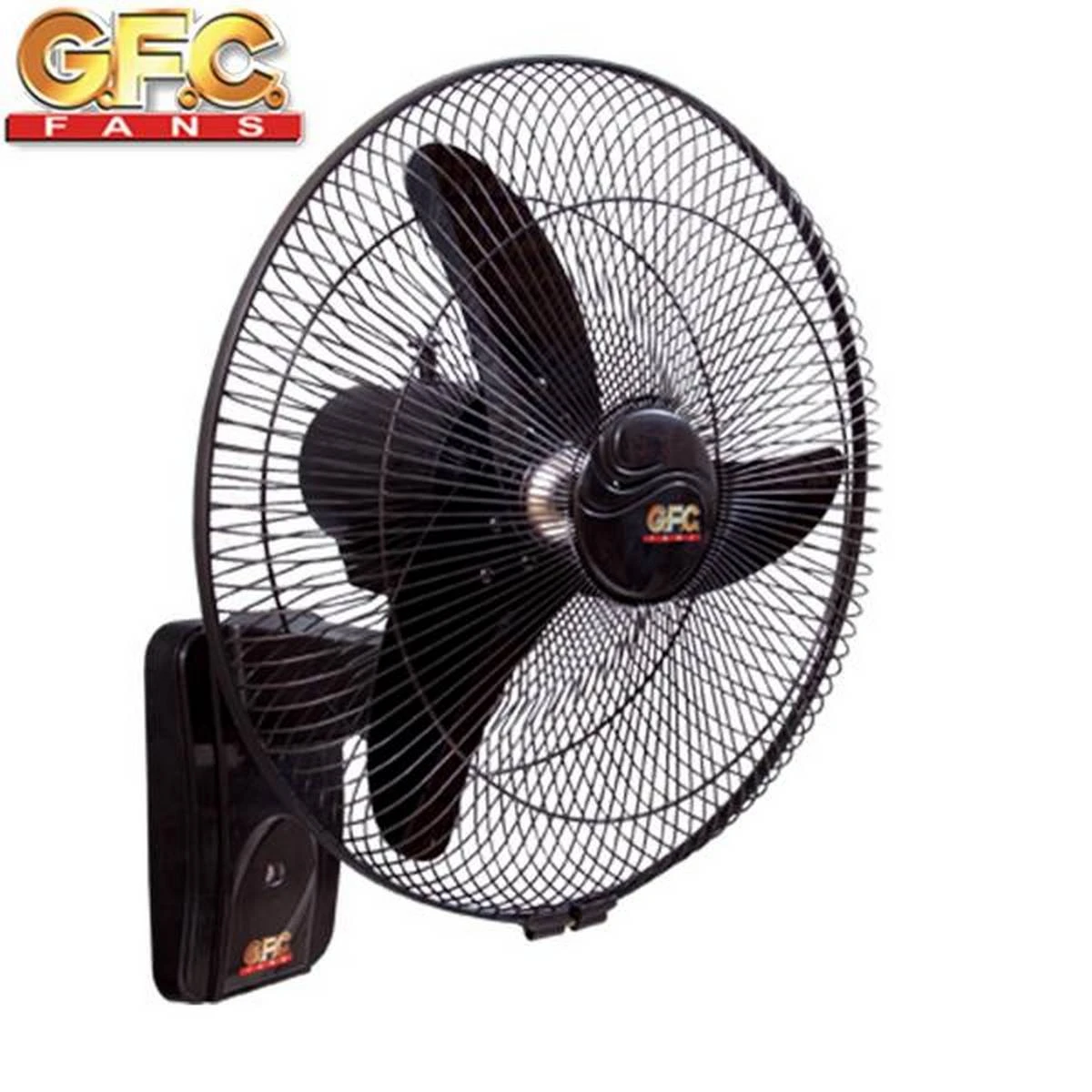 GFC Fans Wall mounted Bracket Fan – Deluxe Model 18 inches – Copper Winding for Room Black price in Pakistan