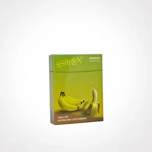 Simplex Banana Super Thin Natural Male Latex Condoms 3-Pack price in Pakistan