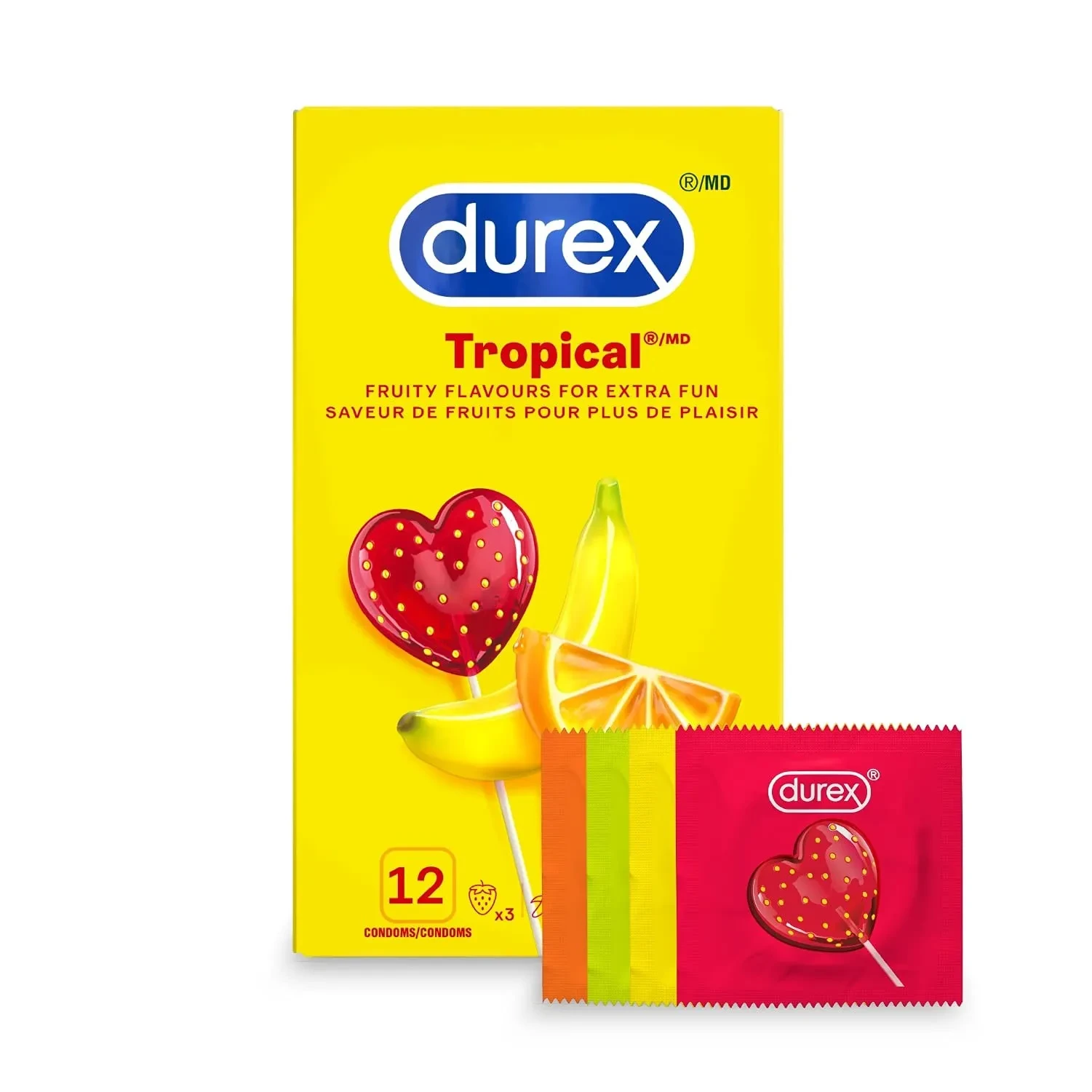 Durex Tropical – Flavours and colours (12 condoms) price in Pakistan