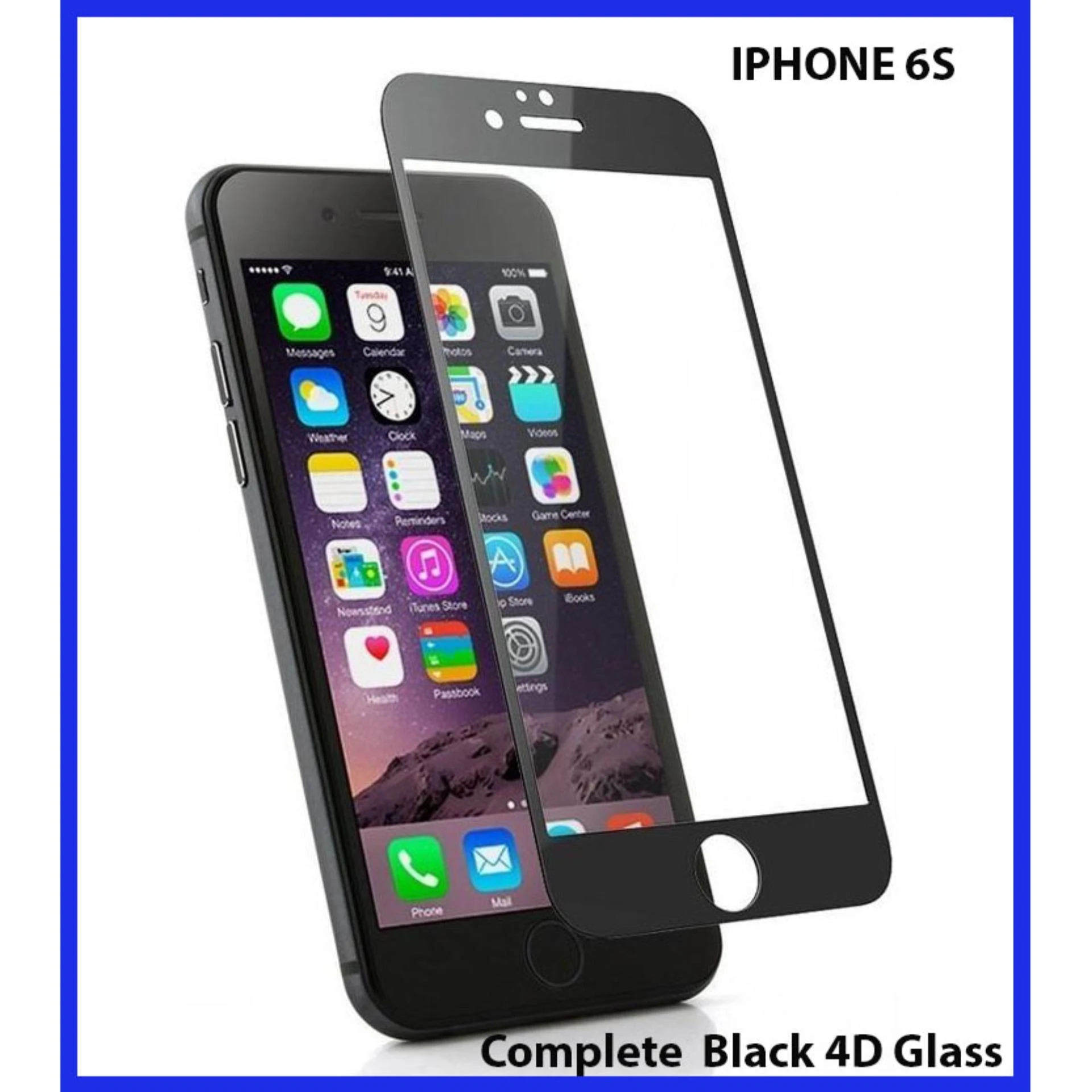 IPhone 66s (High Definition 9D Full HD Tempered Glass Full Coverage Phone Screen Protector) price in Pakistan