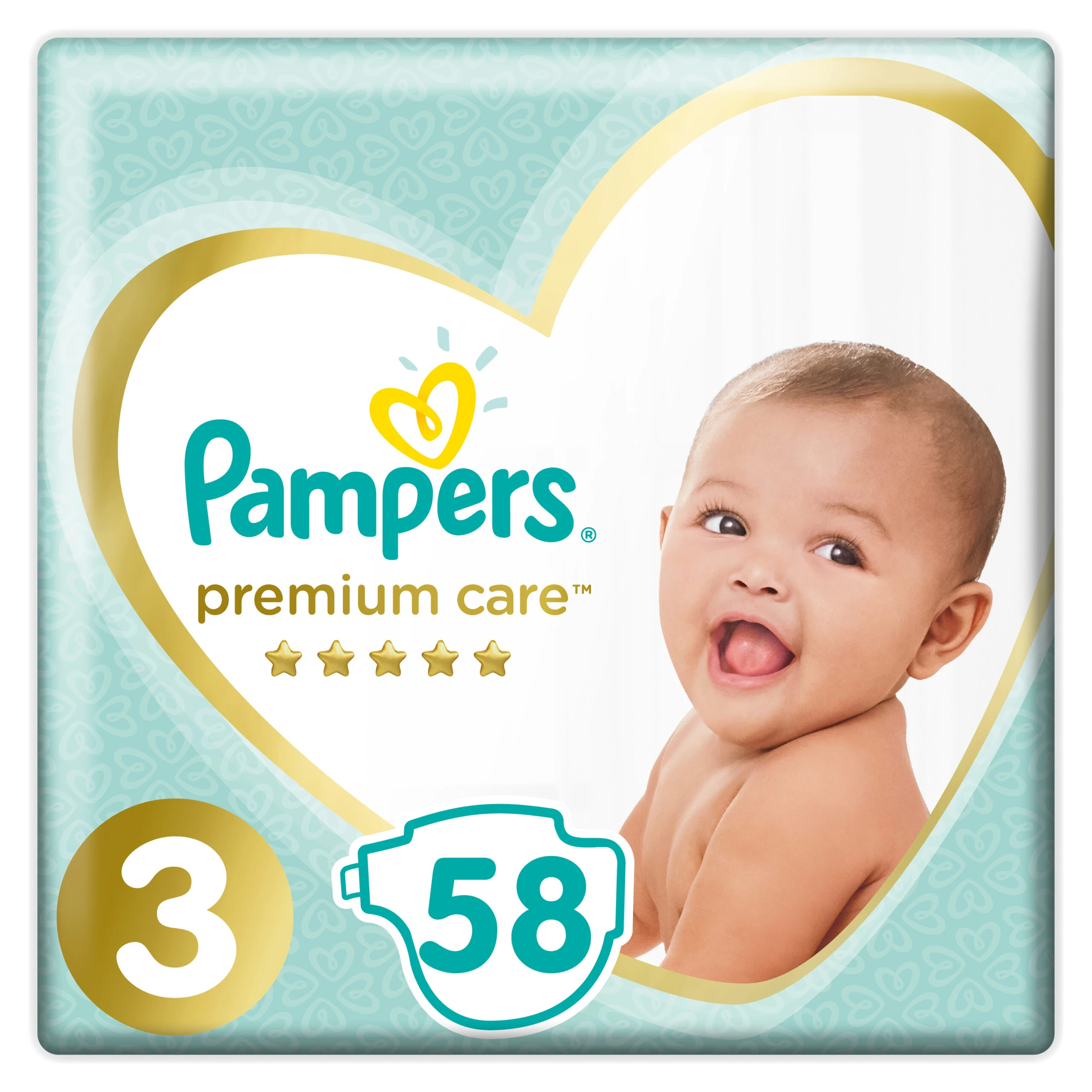 Pampers Premium Care Mainline Taped Diapers (Size-3 Medium, price in Pakistan