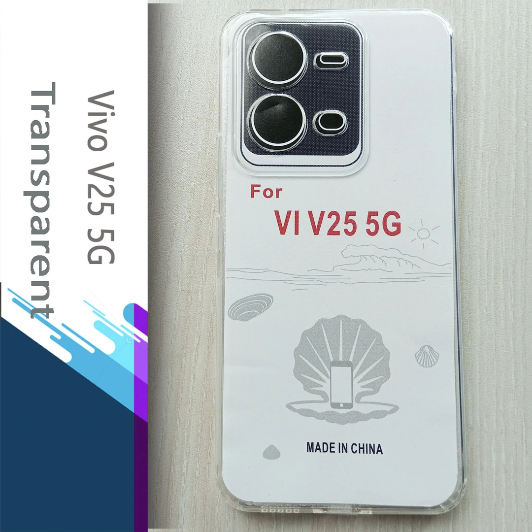 V25 Premium Silicone Case Crystal Clear Soft Ultra-Thin Transparent Flexible Protective Phone Back Cover price in Pakistan