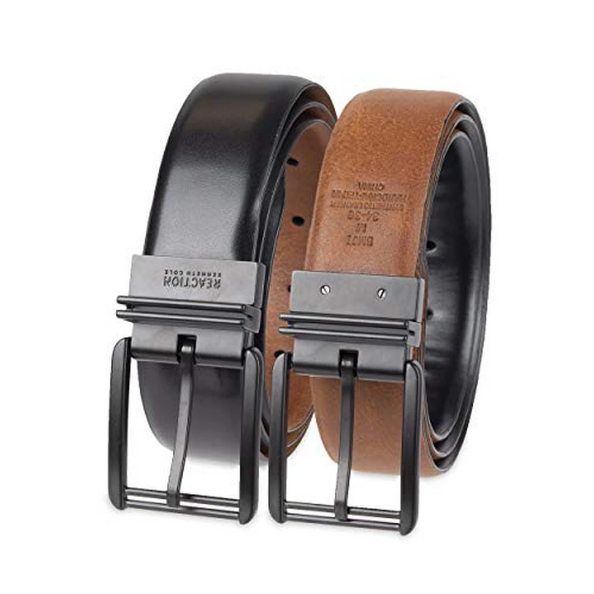 Two in One Leather Belt Turning Buckle Double Side for Men Export Quality price in Pakistan