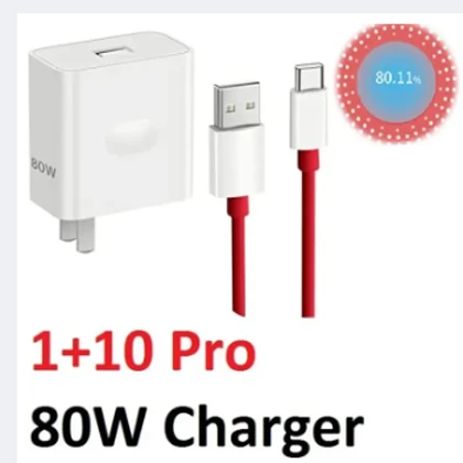 Oneplus Wrap Super Vooc 80W Charger + Cable PD Show for One Plus 10 Pro , 9 Pro ,9R ,9RT , 8 Pro price in Pakistan