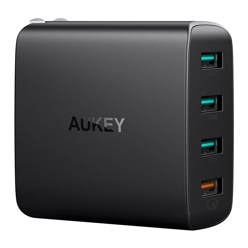 AUKEY PA-T18 4 PORT USB Quick Charge 3.0 Wall Charger Free Adapter price in Pakistan